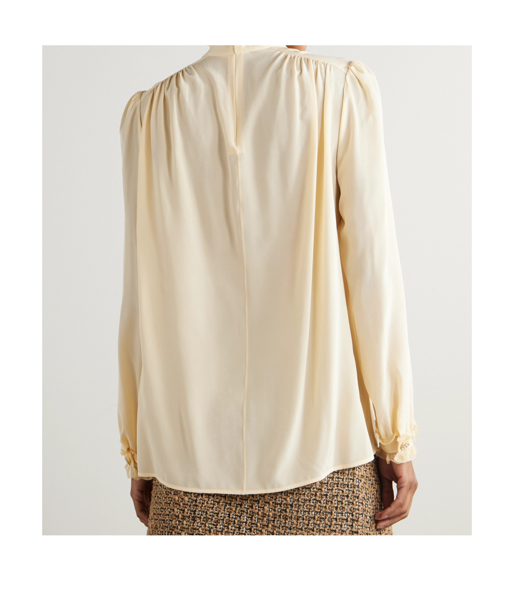 VALENTINO RUFFLED LACE SHIRT 