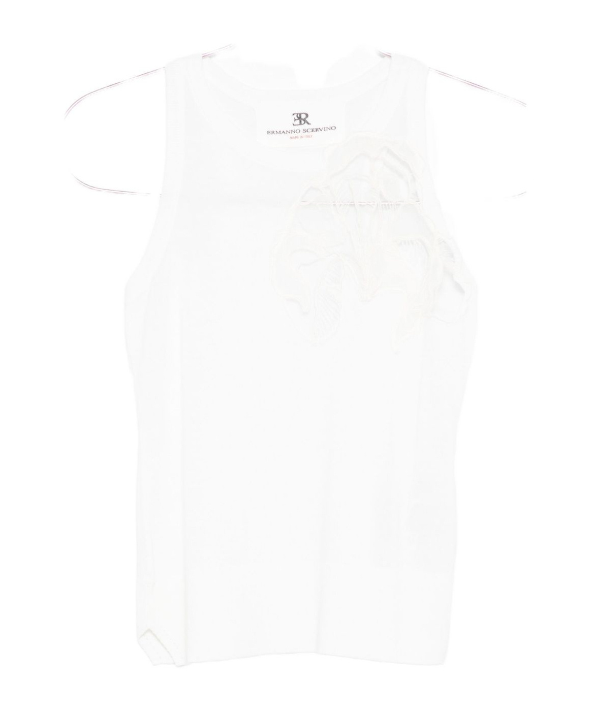 Ermanno Scervino Crew Neck Vest In White