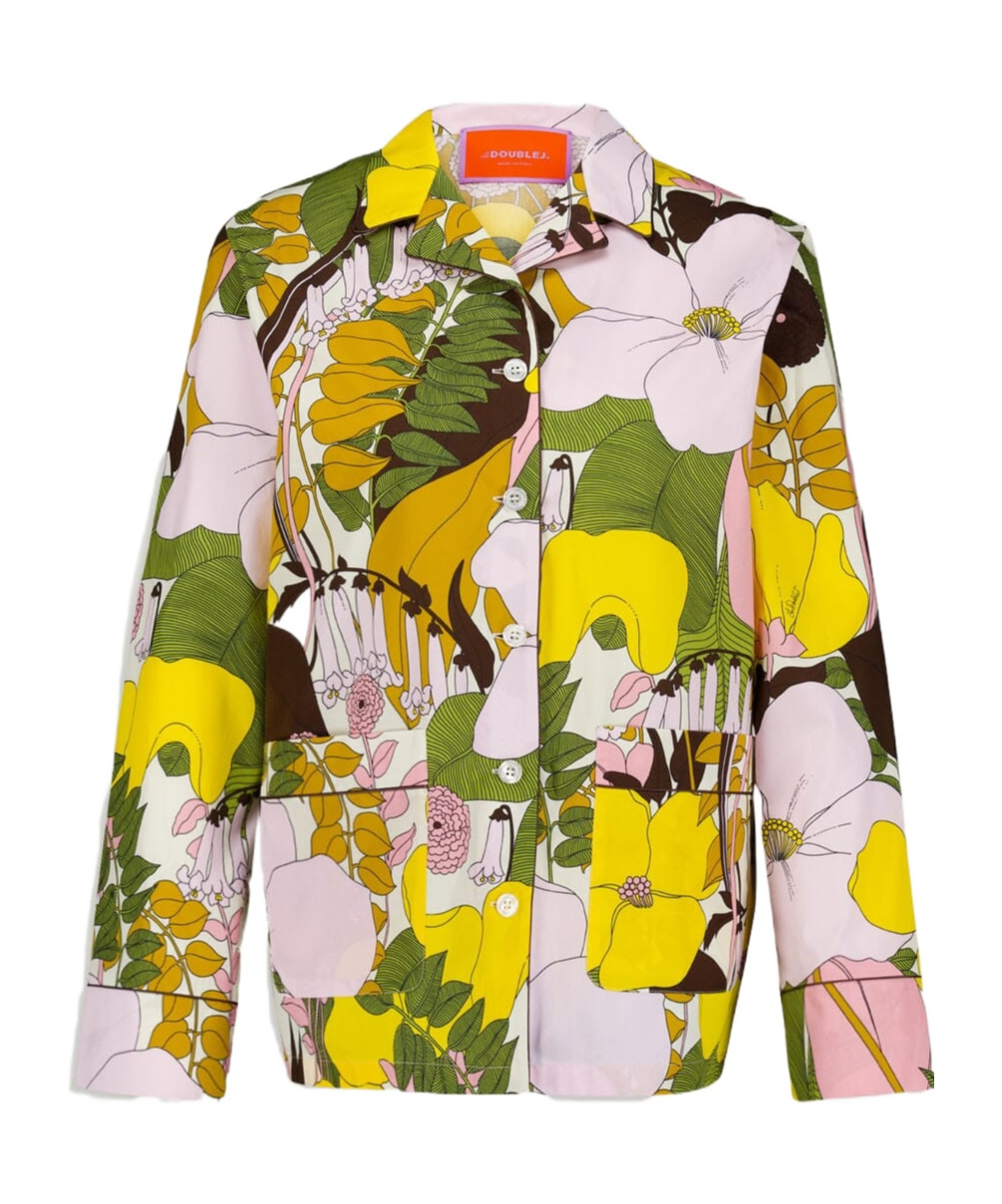 La Doublej Hammock Floral-print Cotton Shirt In Multi