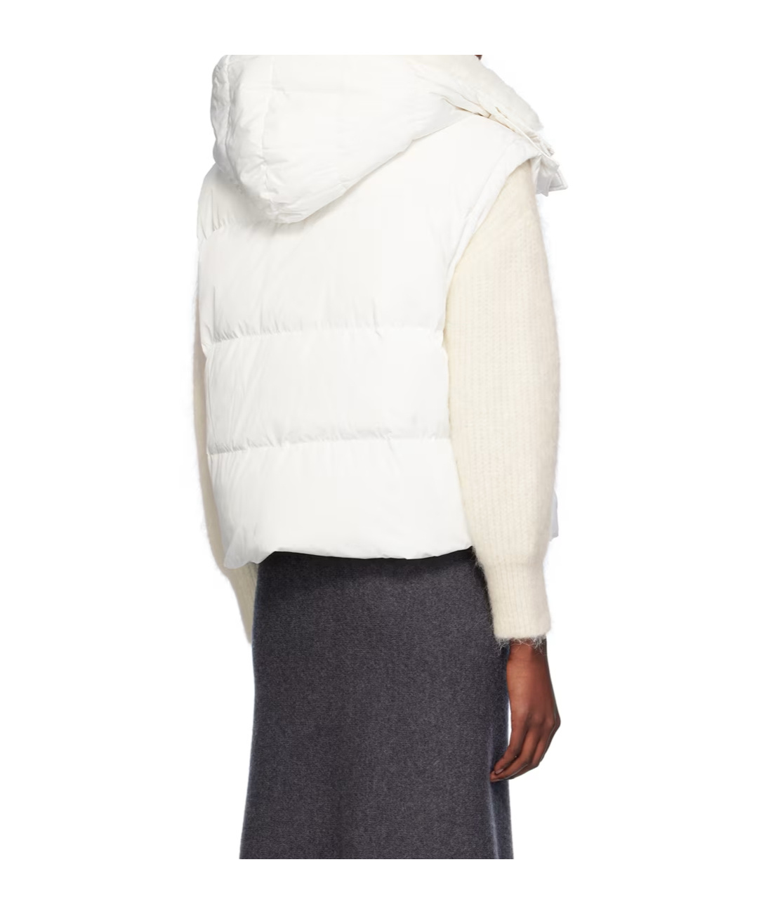 Yves Salomon Ultralight Down Vest In White