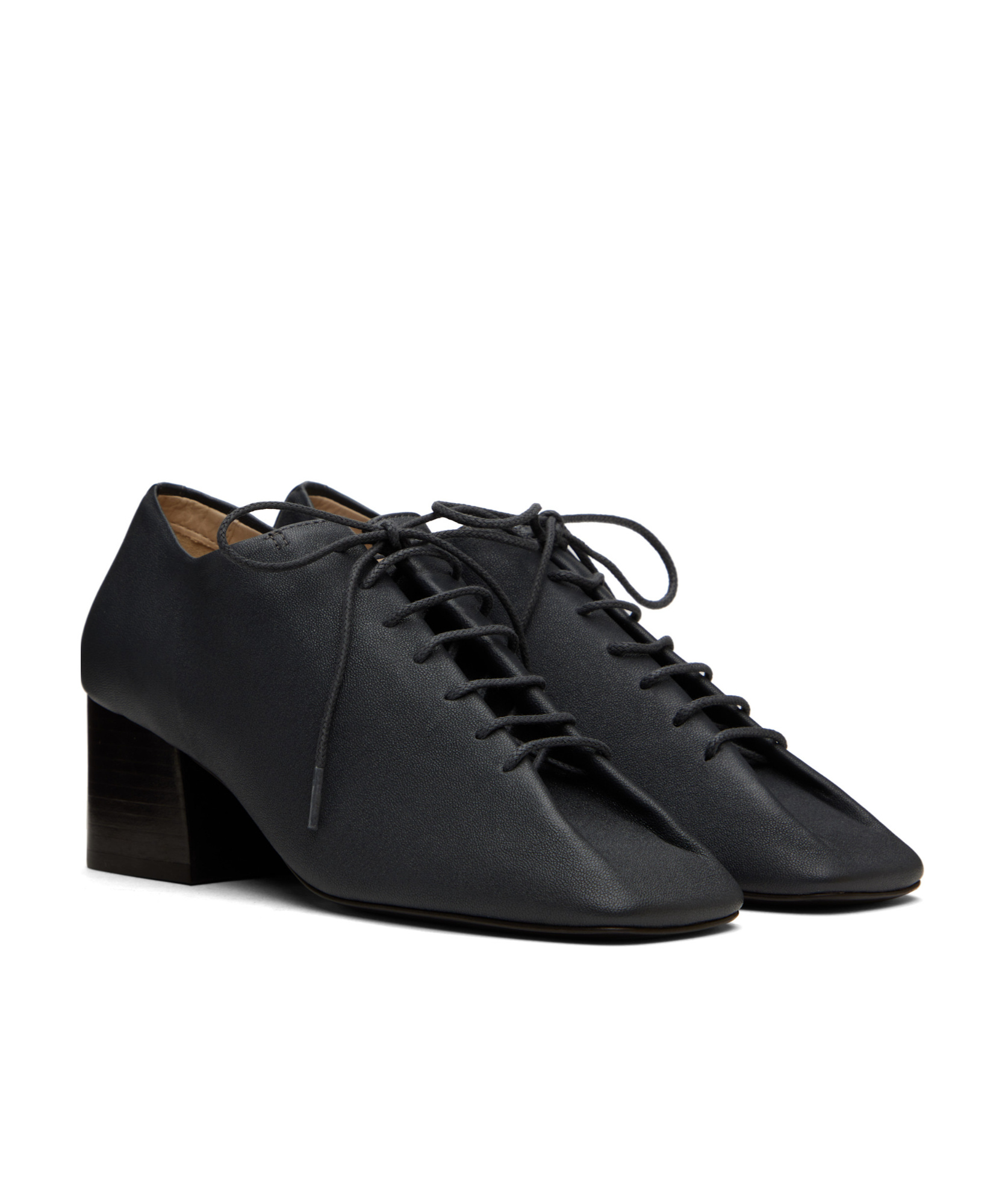 Lemaire Brown Souris Classic Heels In Black