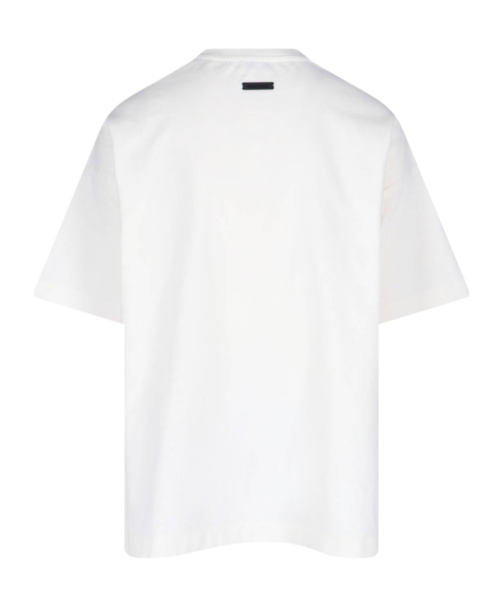 Fear Of God Eternal Oversized Logo-detailed Cotton-jersey T-shirt In White