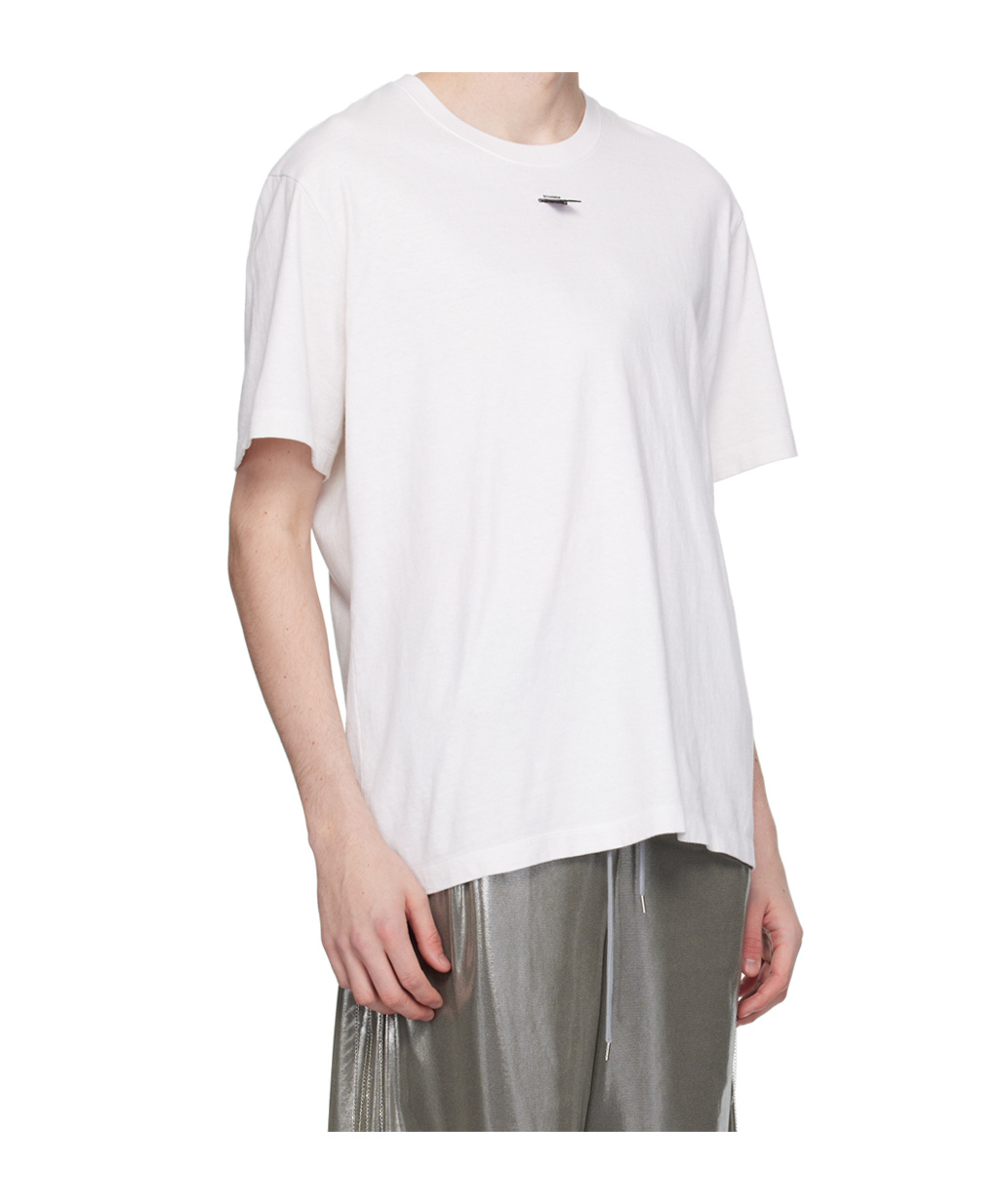 Doublet Sd Card-appliqué Cotton T-shirt In White