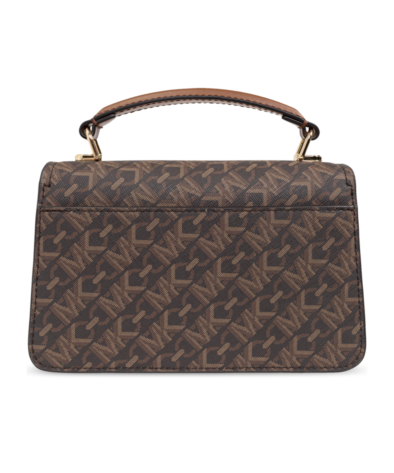 Michael Michael Kors Monogram Logo-plaque Tote Bag In Black