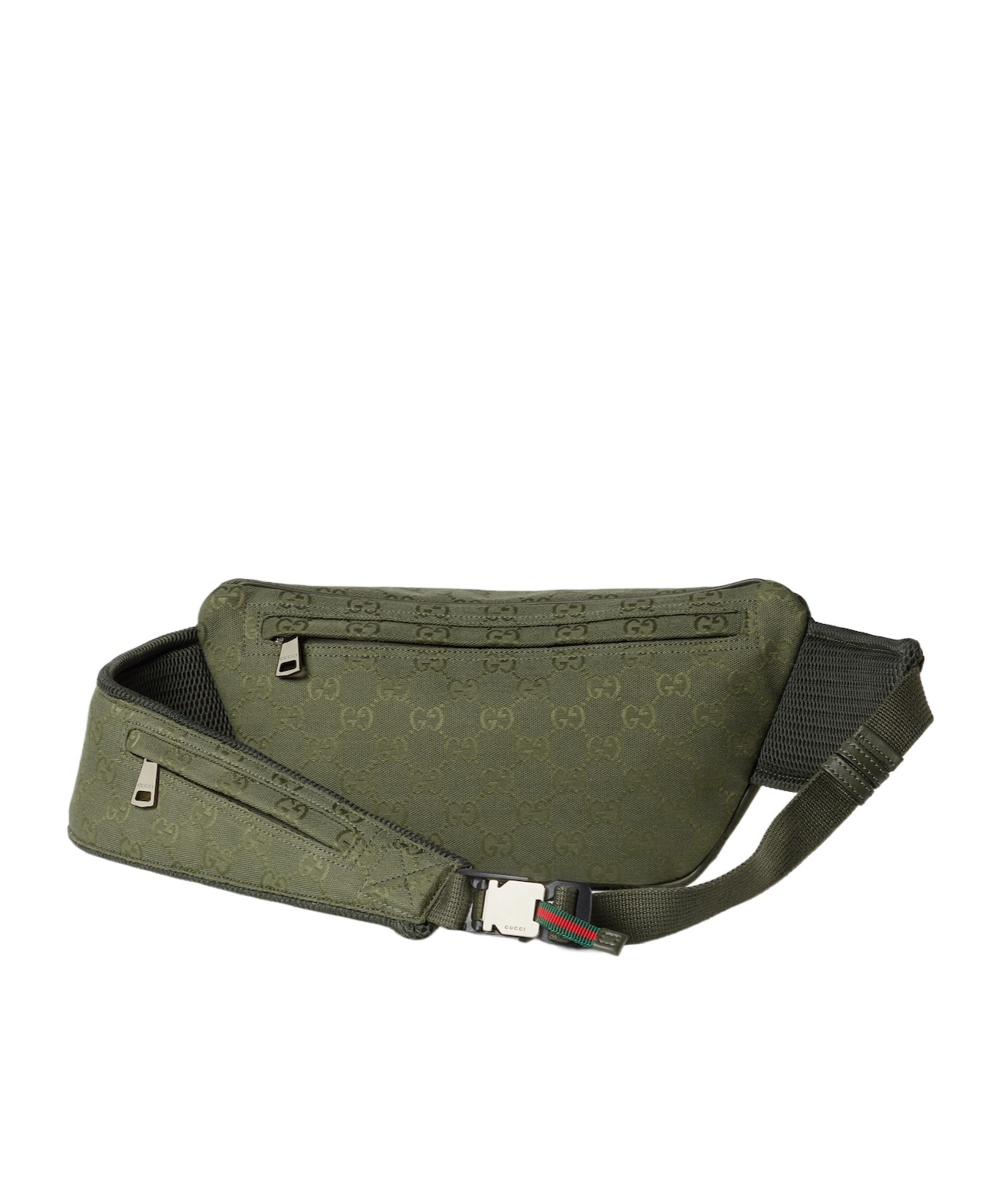Gucci Gg Canvas Large Belt Bag In Green