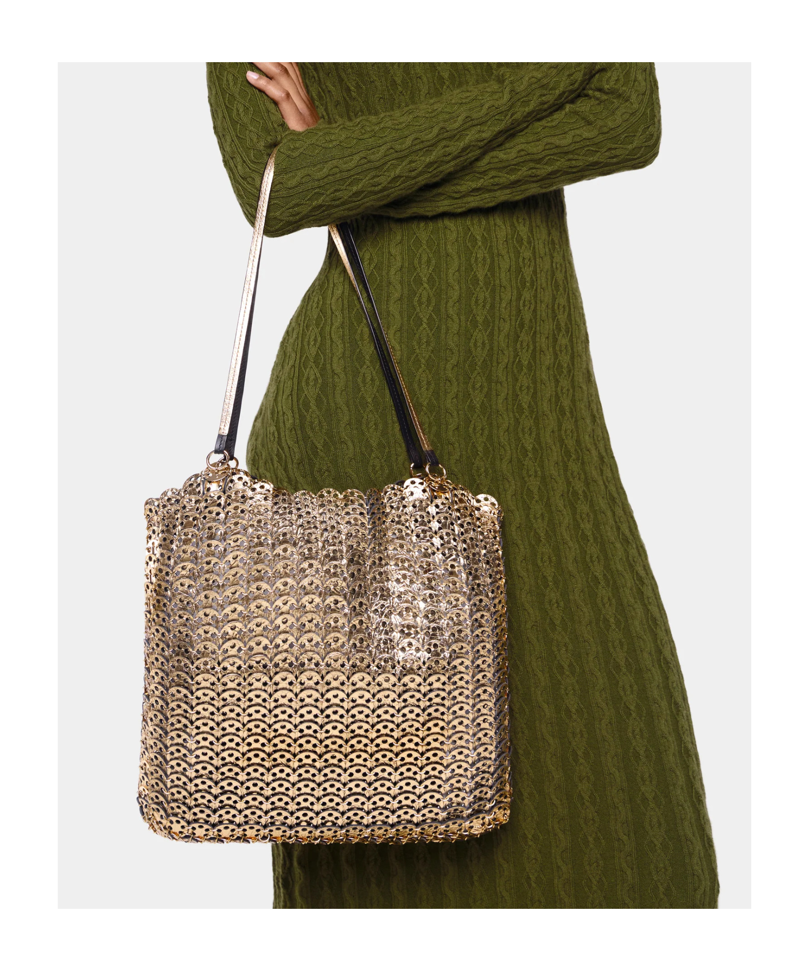 Rabanne 1969 Flip Top Handle Bag In Blue