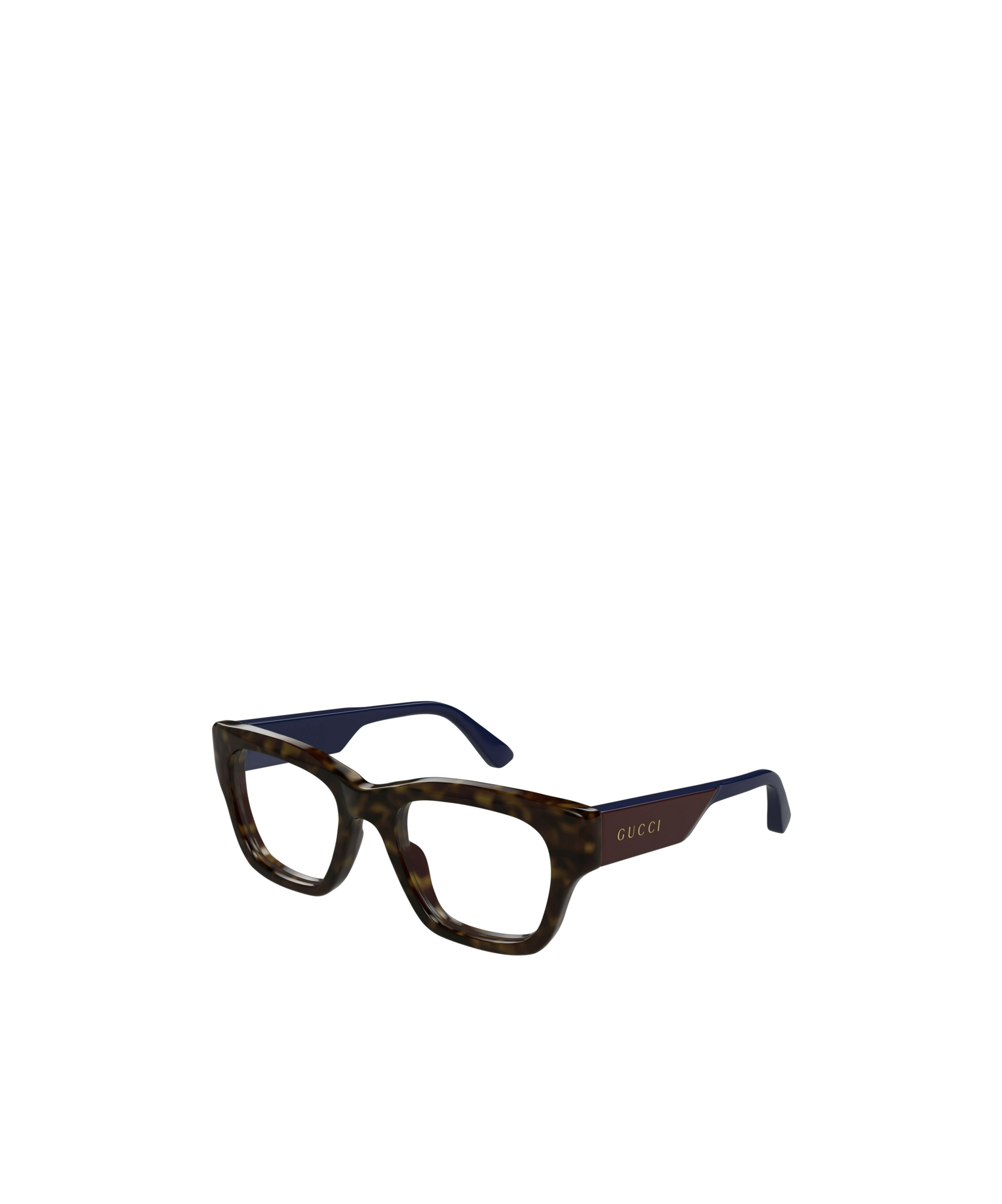 Gucci Tortoiseshell Logo-engraved Glasses In Black