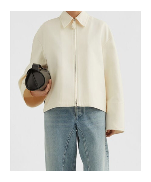 Jil Sander Cotton Jacket In White