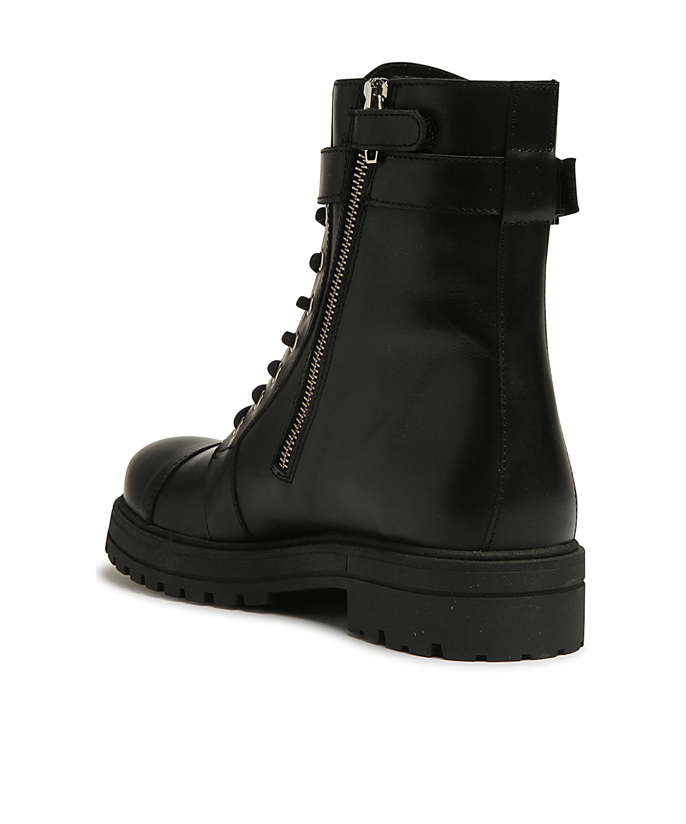 Balmain Logo-plaque Ankle Boots In Black