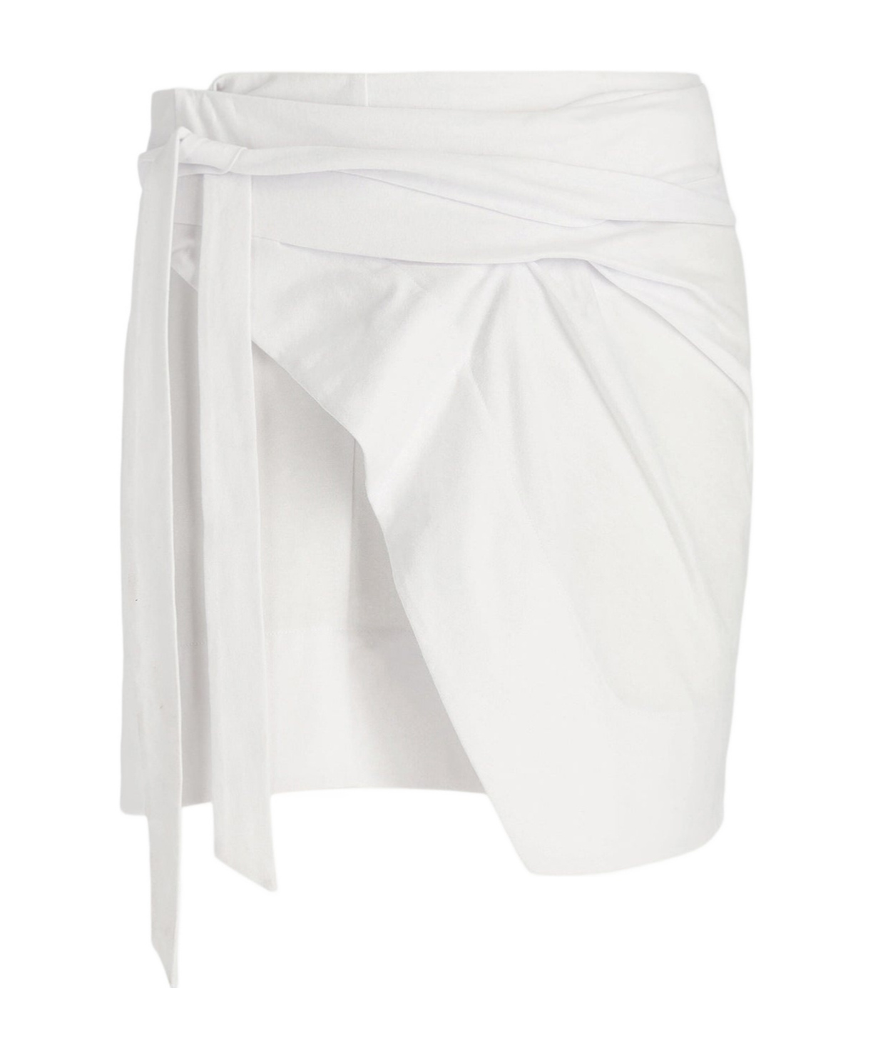 Isabel Marant Mini Wrap Skirt In Neutral