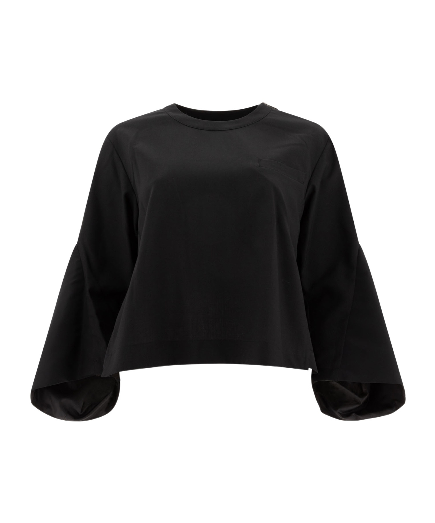 SACAI ROUND-NECK BLOUSE