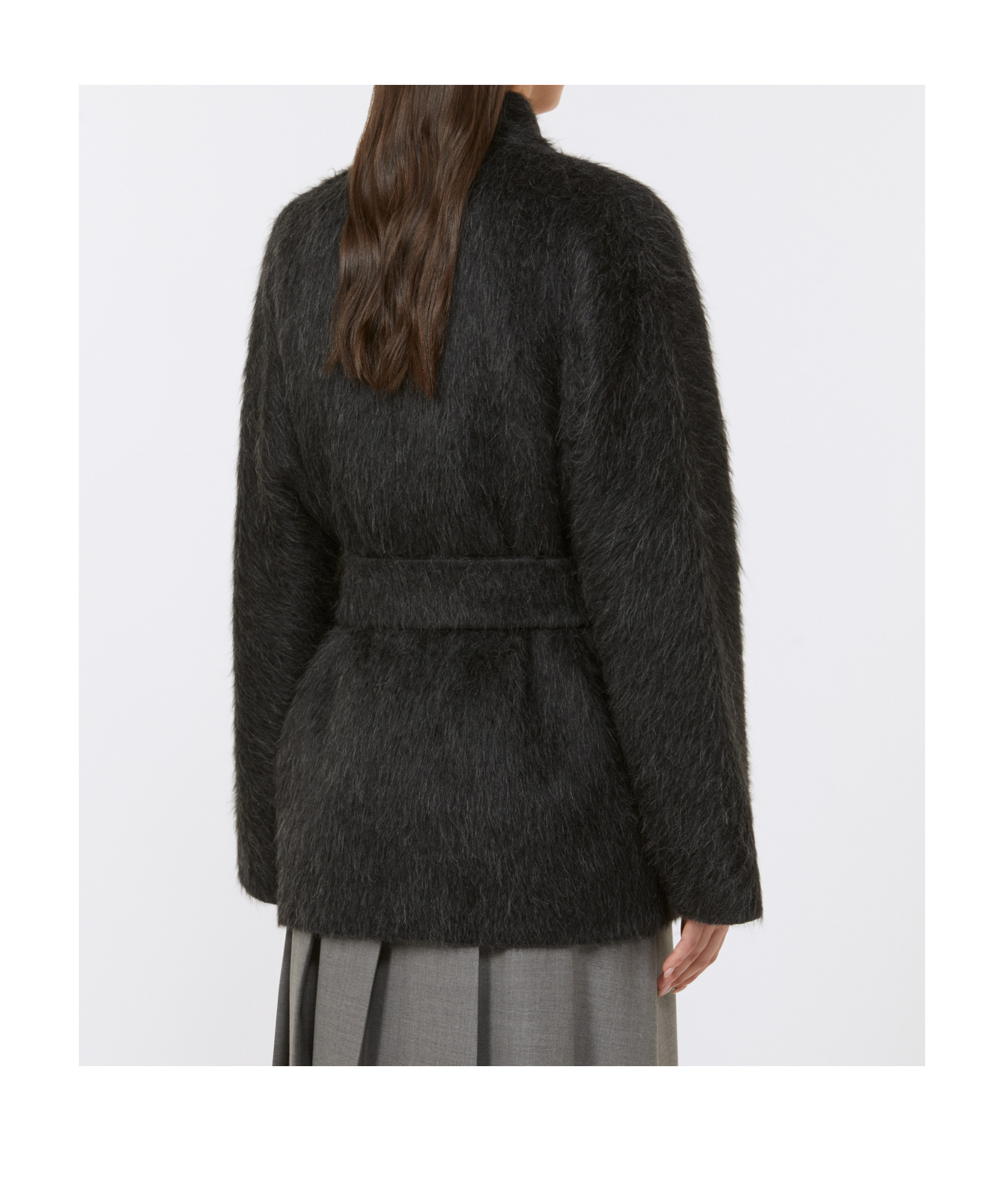 Max Mara Long-sleeved Jacket In Gray