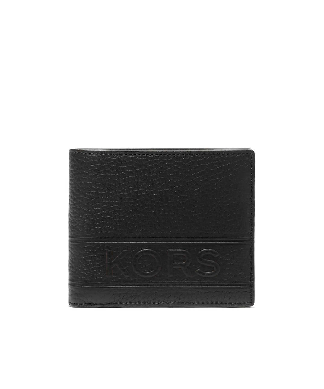 Michael Michael Kors Hudson Leather Wallet In Black