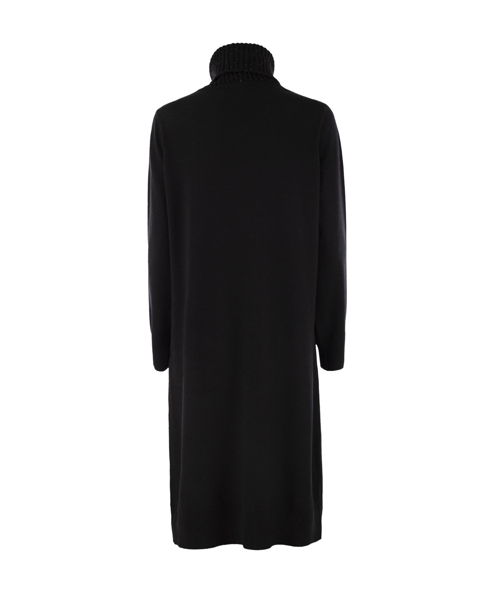 Fabiana Filippi Sequined High-neck Dress In Black