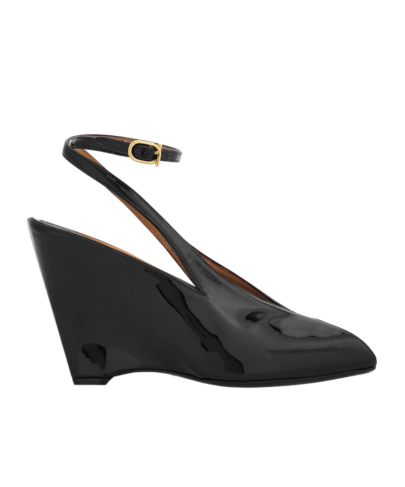 Ferragamo Wedge-heeled Platform Sandals In Black