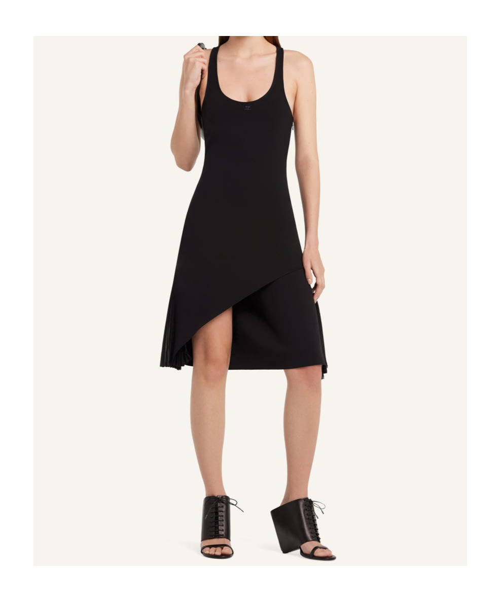 Courrèges Infinity Pleats Crepe A-line Dress