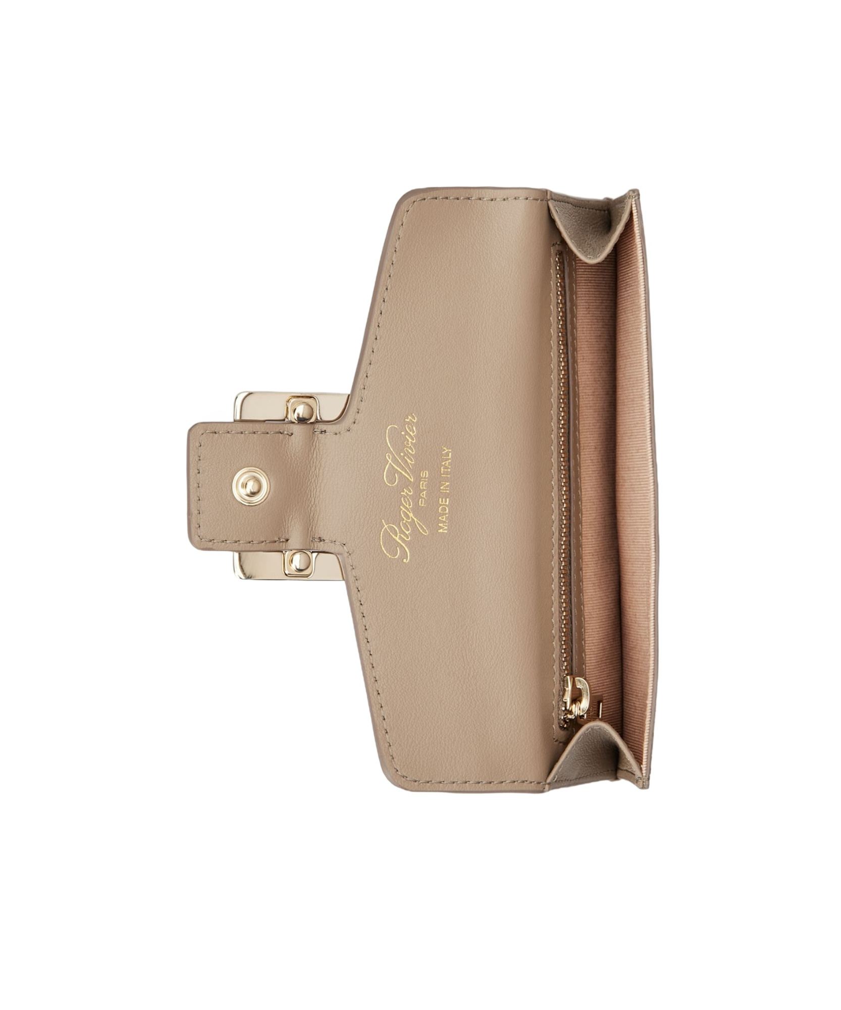 Roger Vivier Belle Vivier Credit Card Holder In Nude