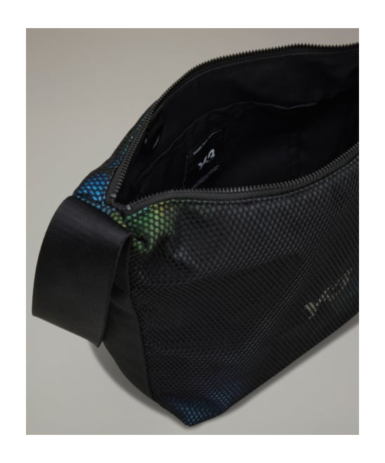 Y-3 Mesh Shoulder Bag In Black