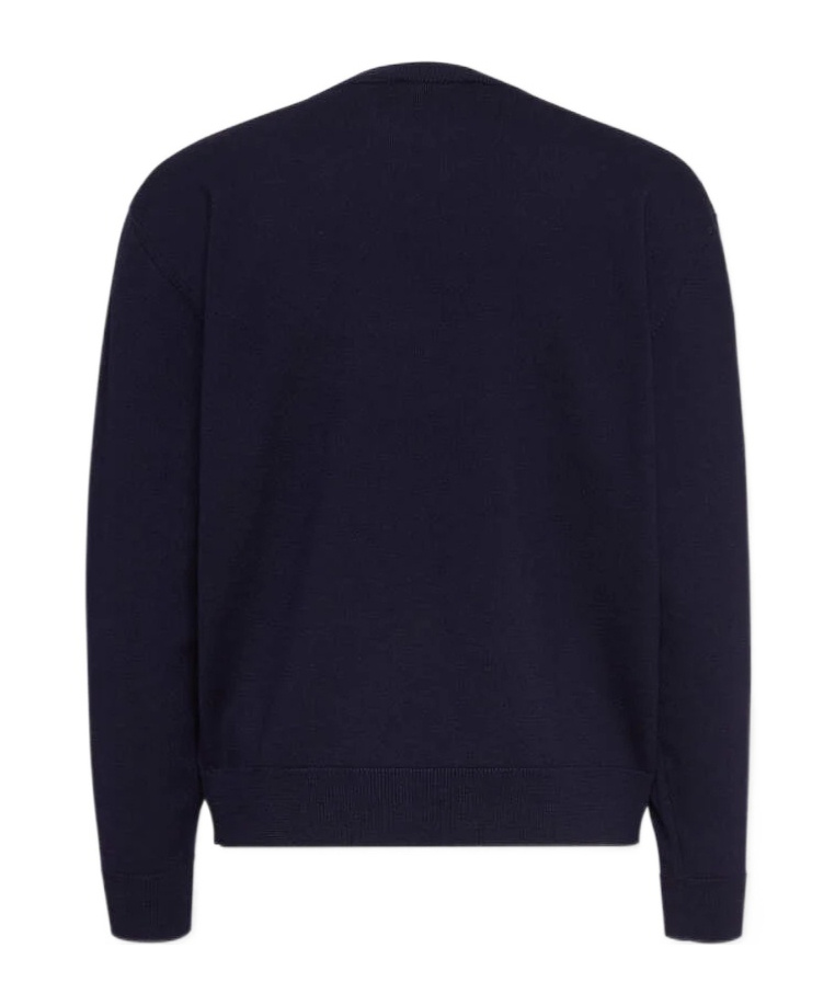 Dsquared2 Wool Pullover With Logo In Black