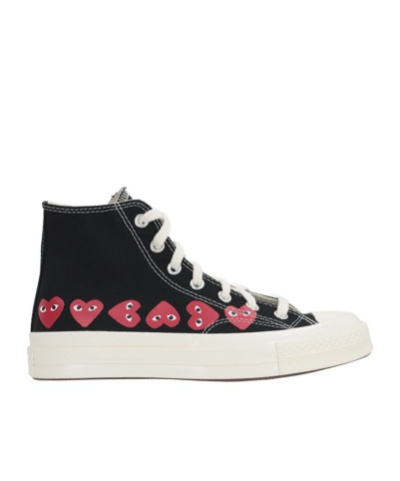 Comme Des Garçons Play X Converse Comme Des Garcons Play Converse Sneakers Black In White