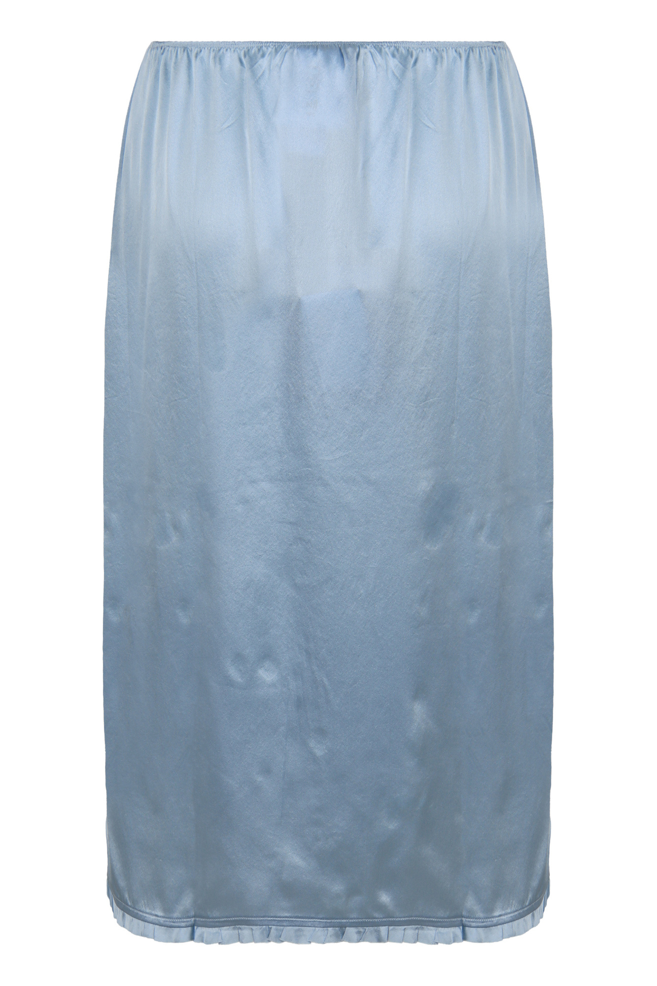 Prada Drawstring Midi Skirt In Blue
