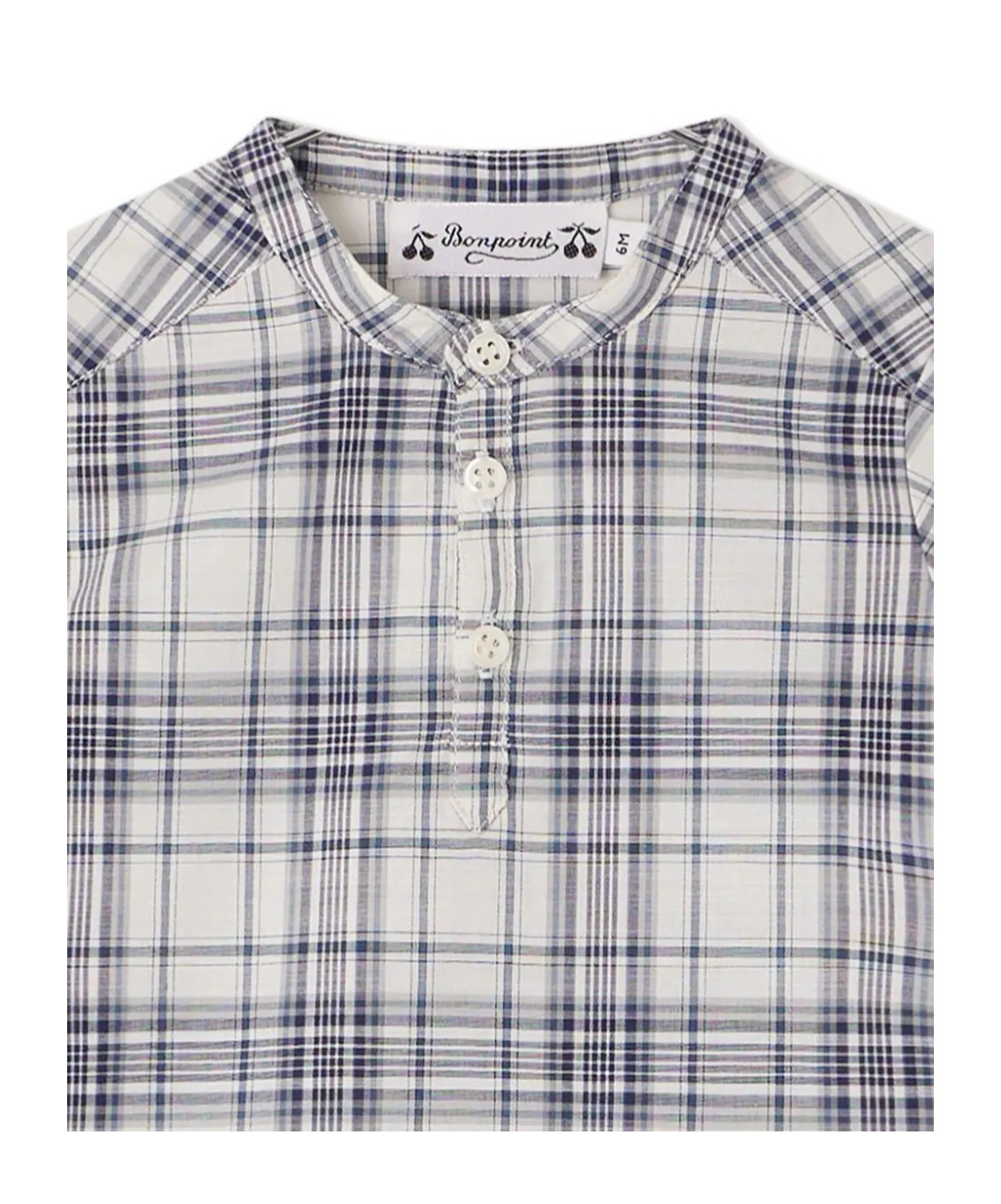Bonpoint A Short Sleeved Shirt In Gray