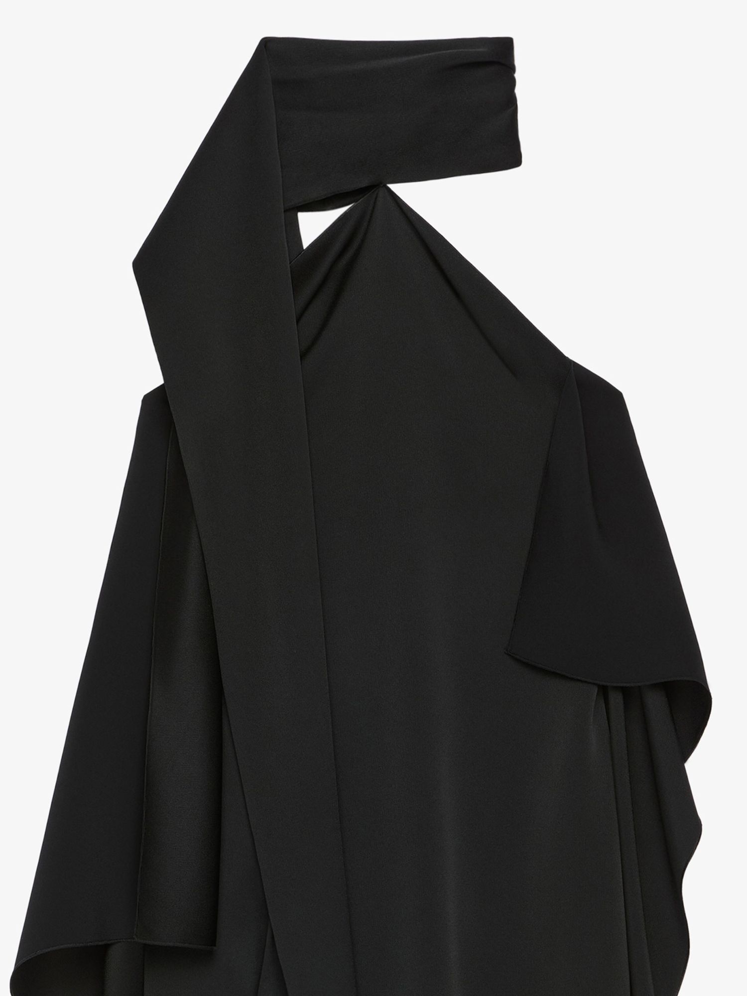 GIVENCHY SCARF DRESS IN CREPE AND SATIN