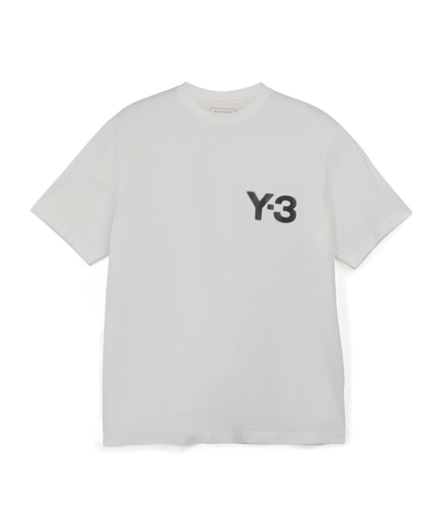 Y-3 Logo Tee In White