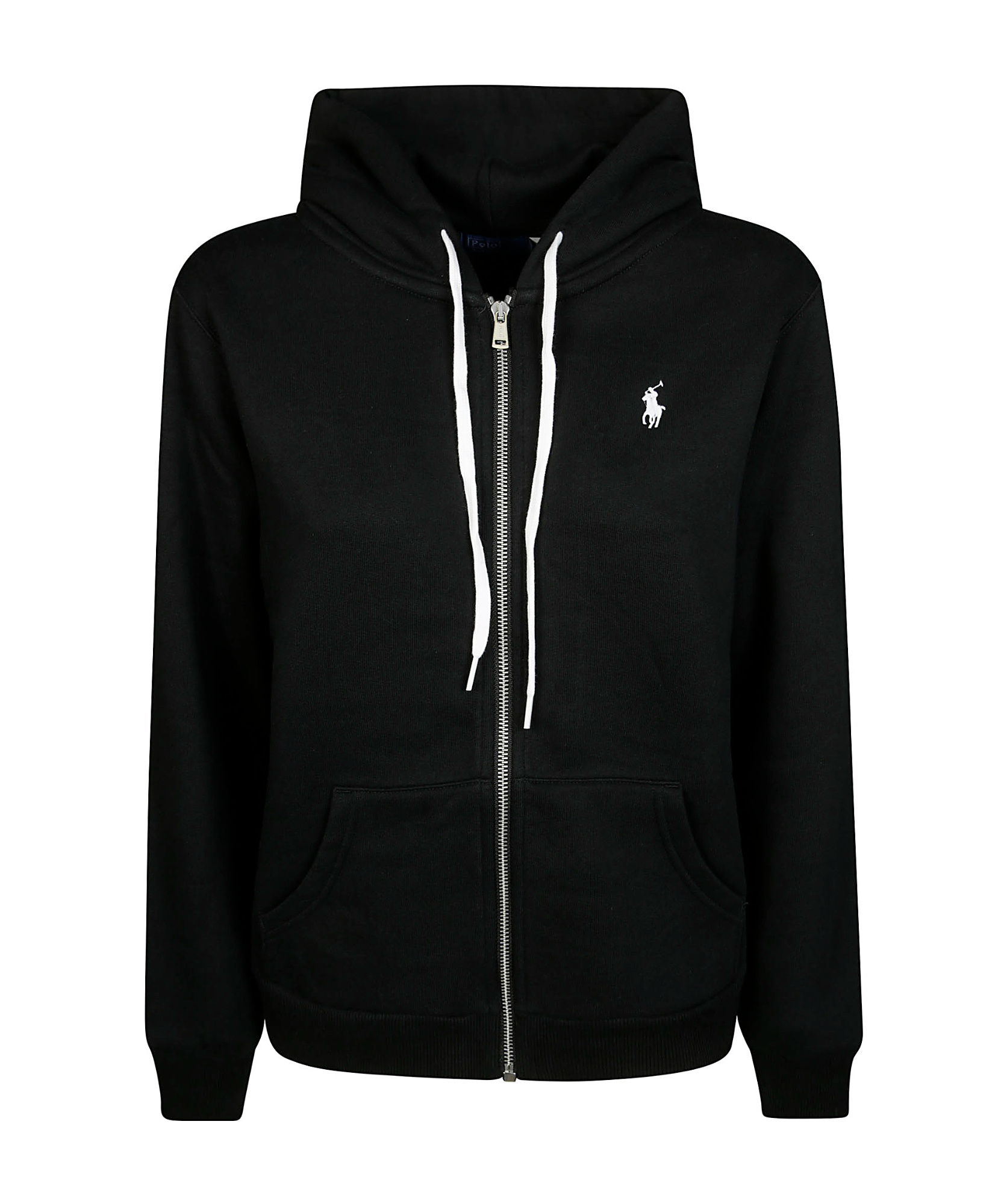 Polo Ralph Lauren Embroidered-logo Pullover Hoodie In Black
