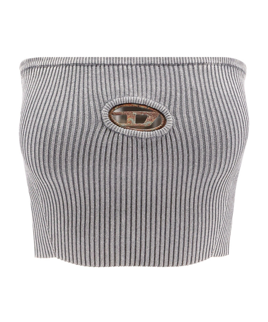 Diesel Strapless Top M In Brown