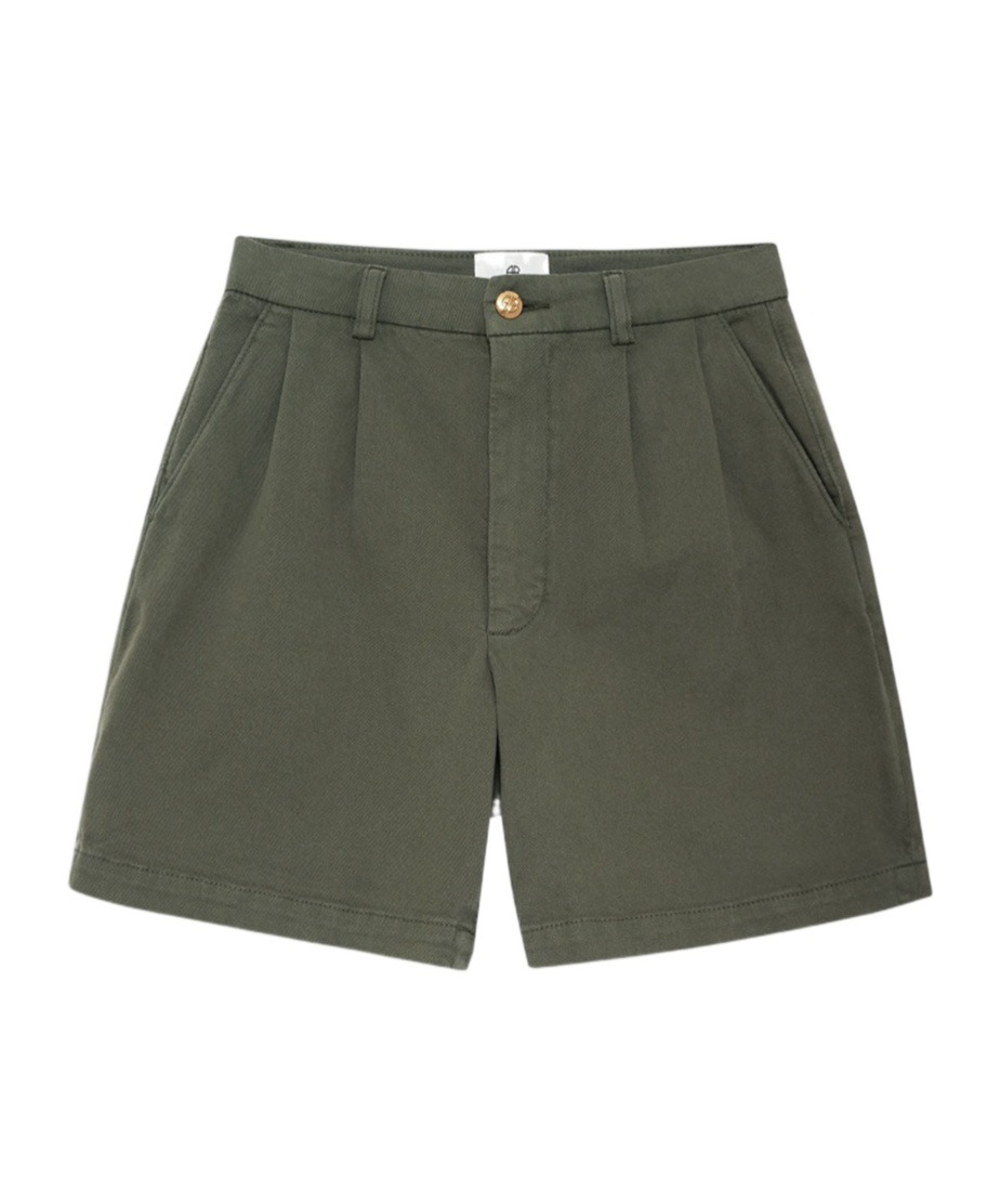 ANINE BING ANINE BING CARRIE PLEATED KNEE-LENGTH SHORTS