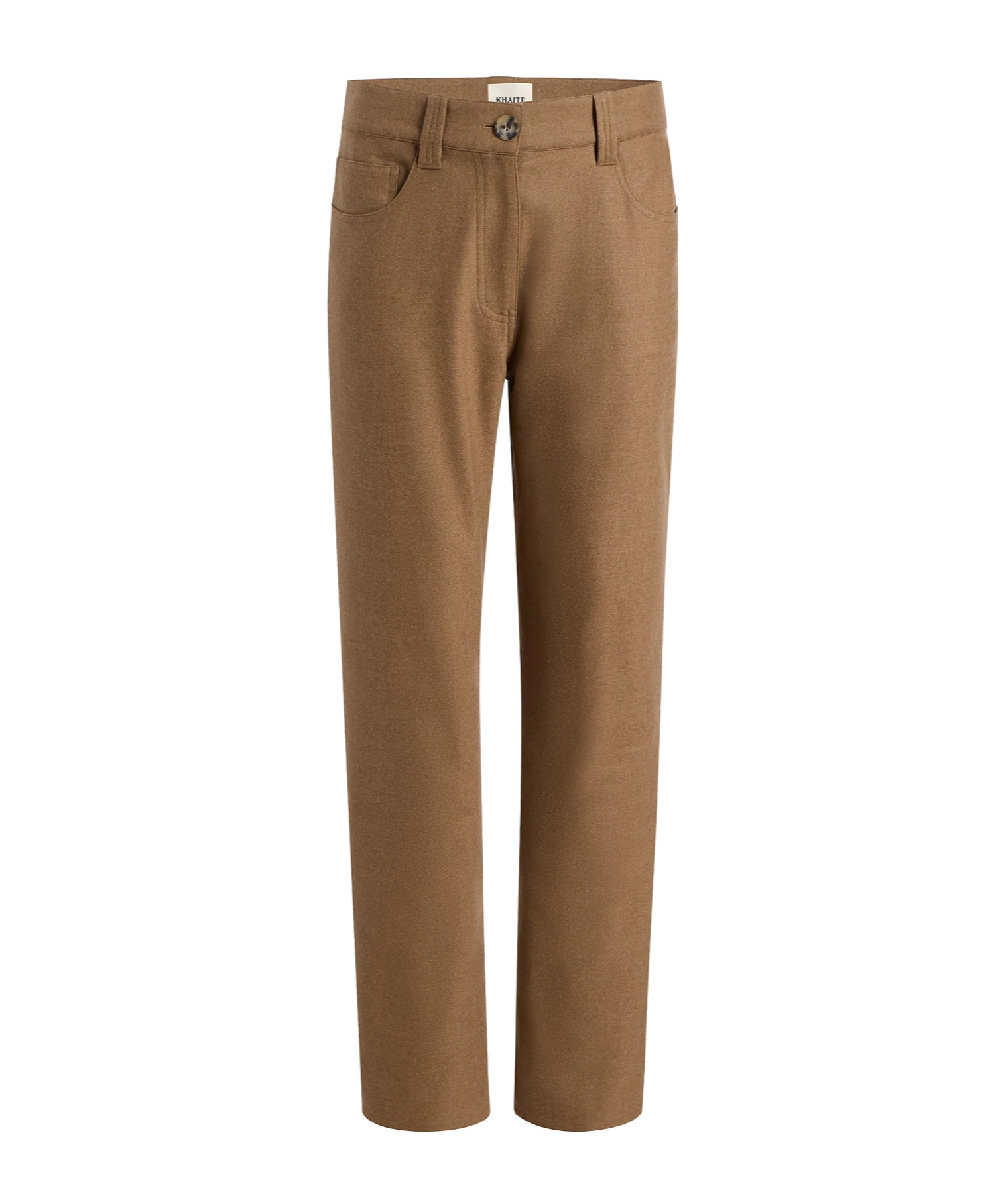 Khaite Belt Loop Casual Pants In Brown