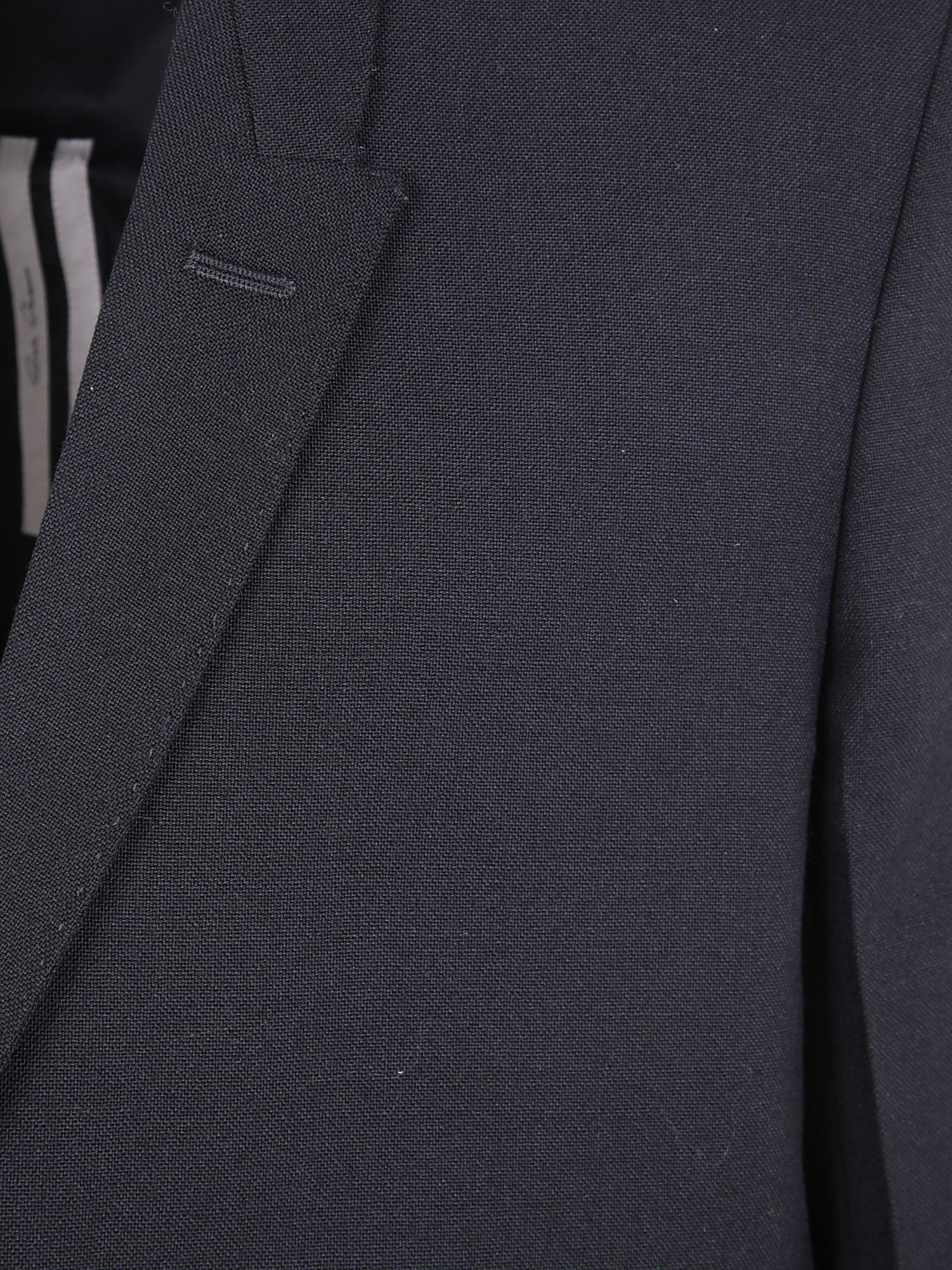 Rick Owens Long-sleeved Casual Jacket In Blue