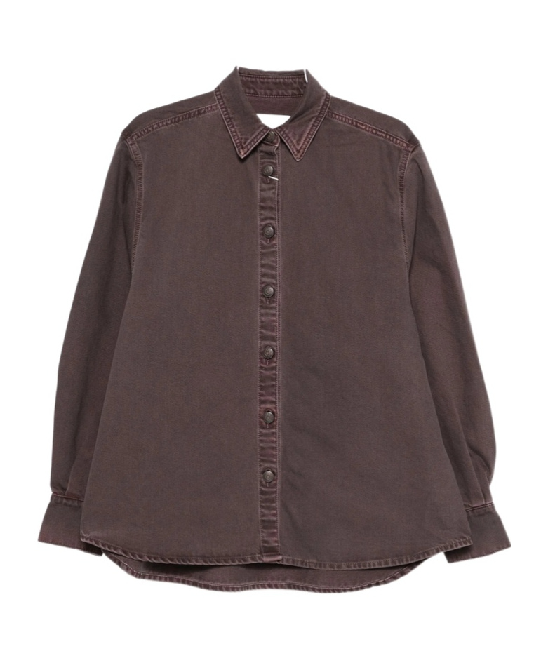 Magda Butrym Long Sleeve Shirt In Brown