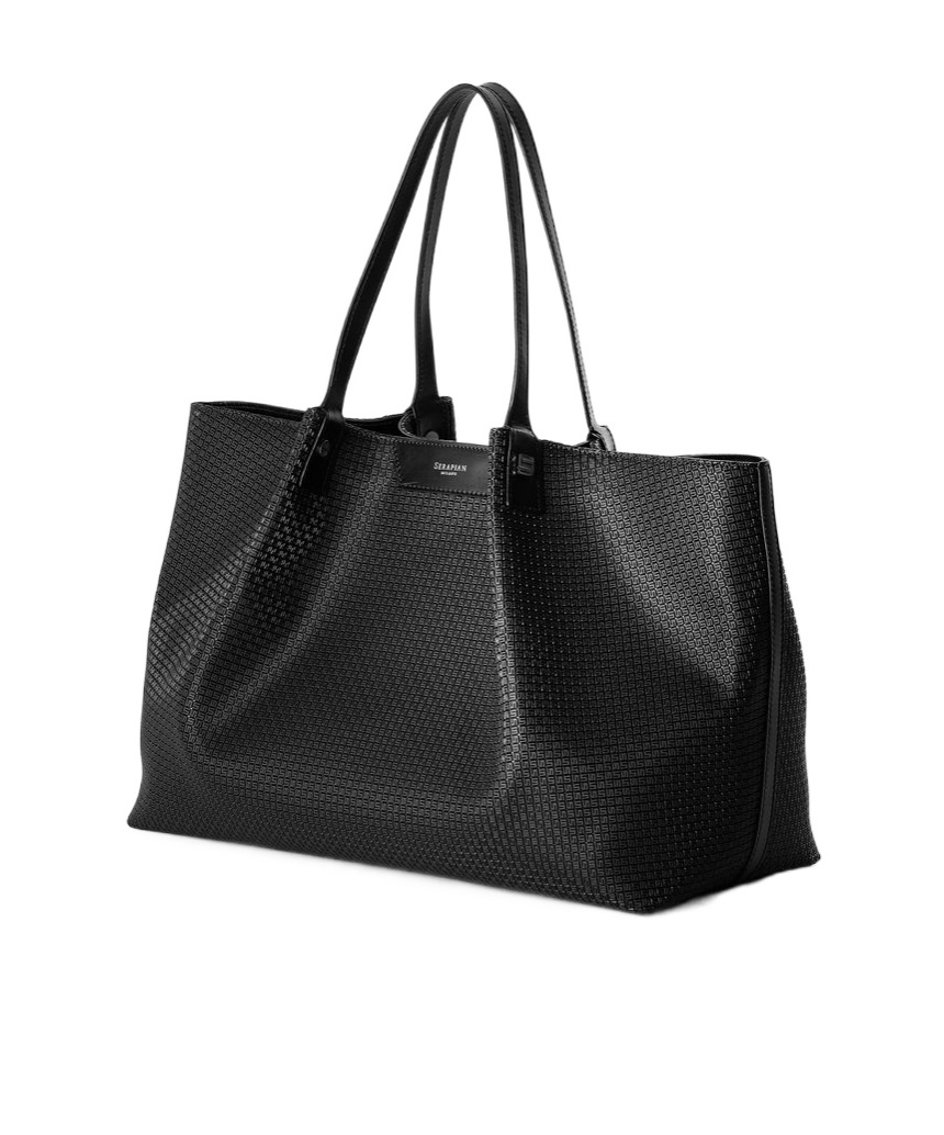 Serapian Double-handle Handbag In Black