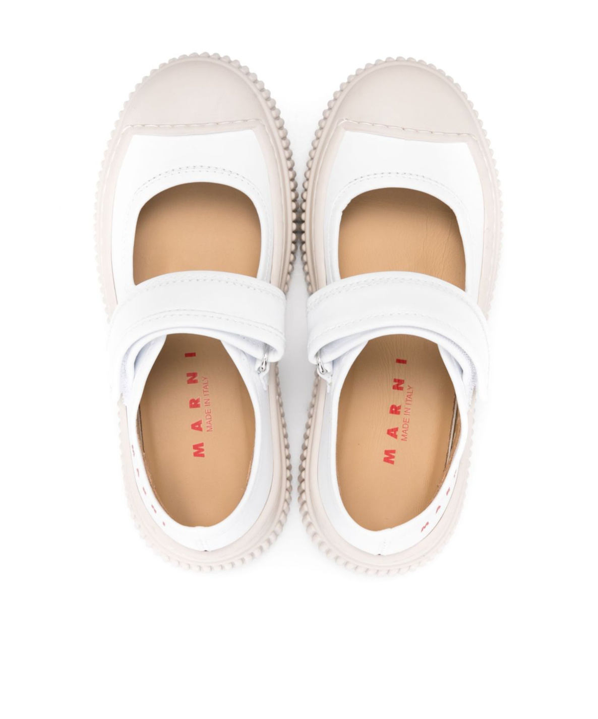 Marni Round Toe Sneakers In White