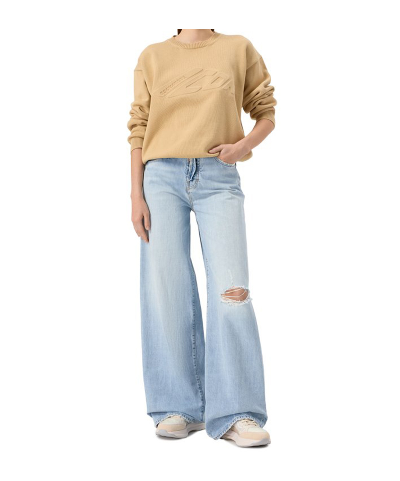 Shop Dsquared2 Ripped-detail Jeans