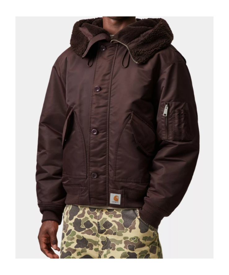 Carhartt Hd Oltera Bomber In Burgundy