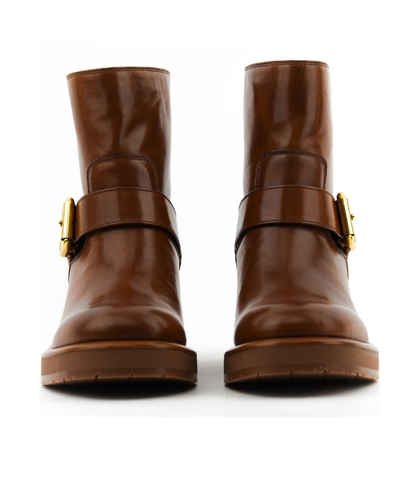 Chloé Coddington Leather Ankle Boots In Brown