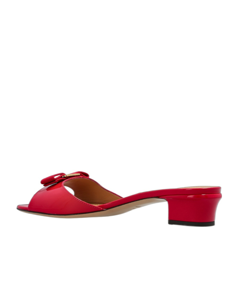 Ferragamo Vanilla High-heeled Sandals In Red