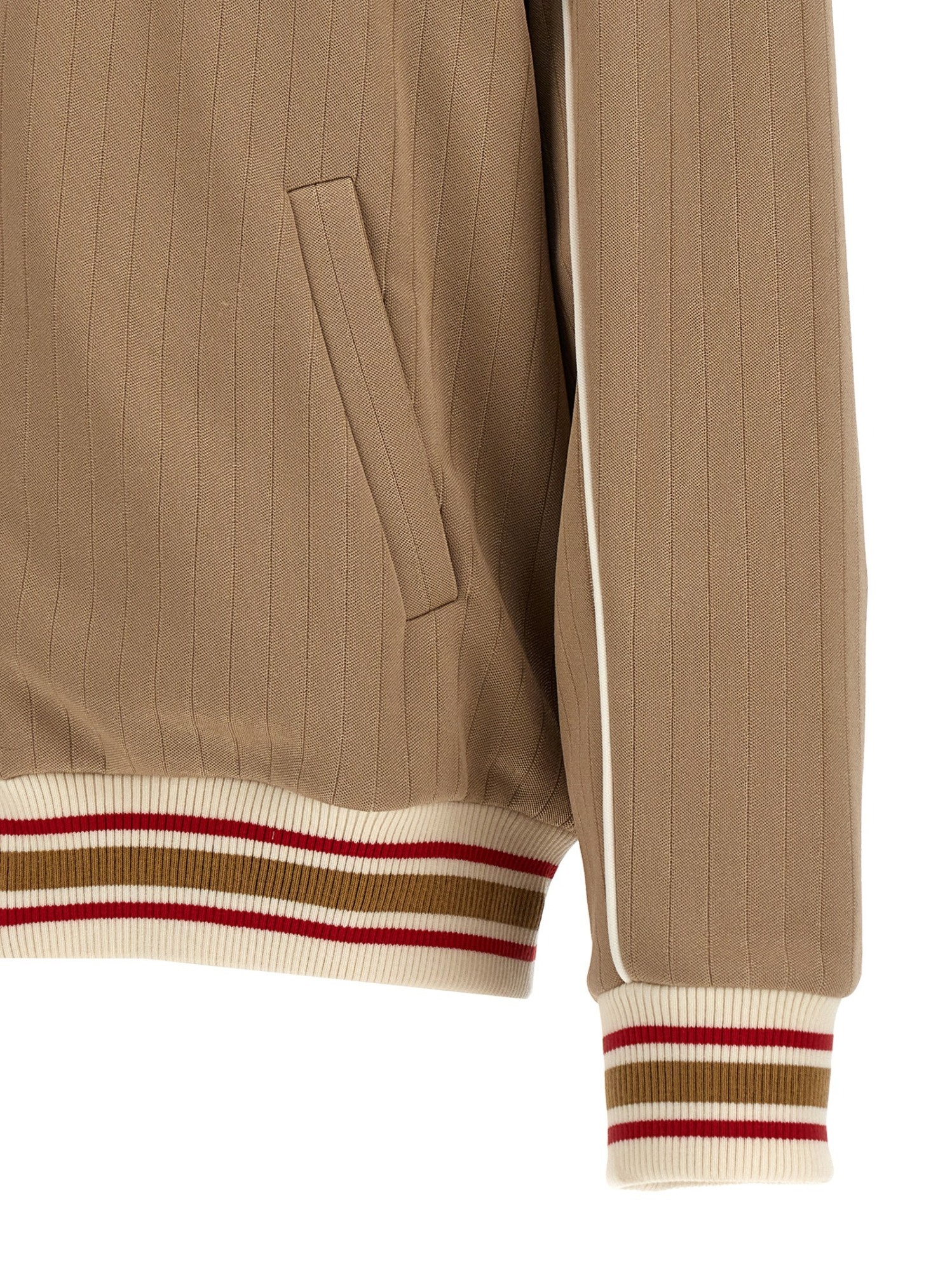Golden Goose Star M's Zipped Track Jacket Technical Poly In Brown