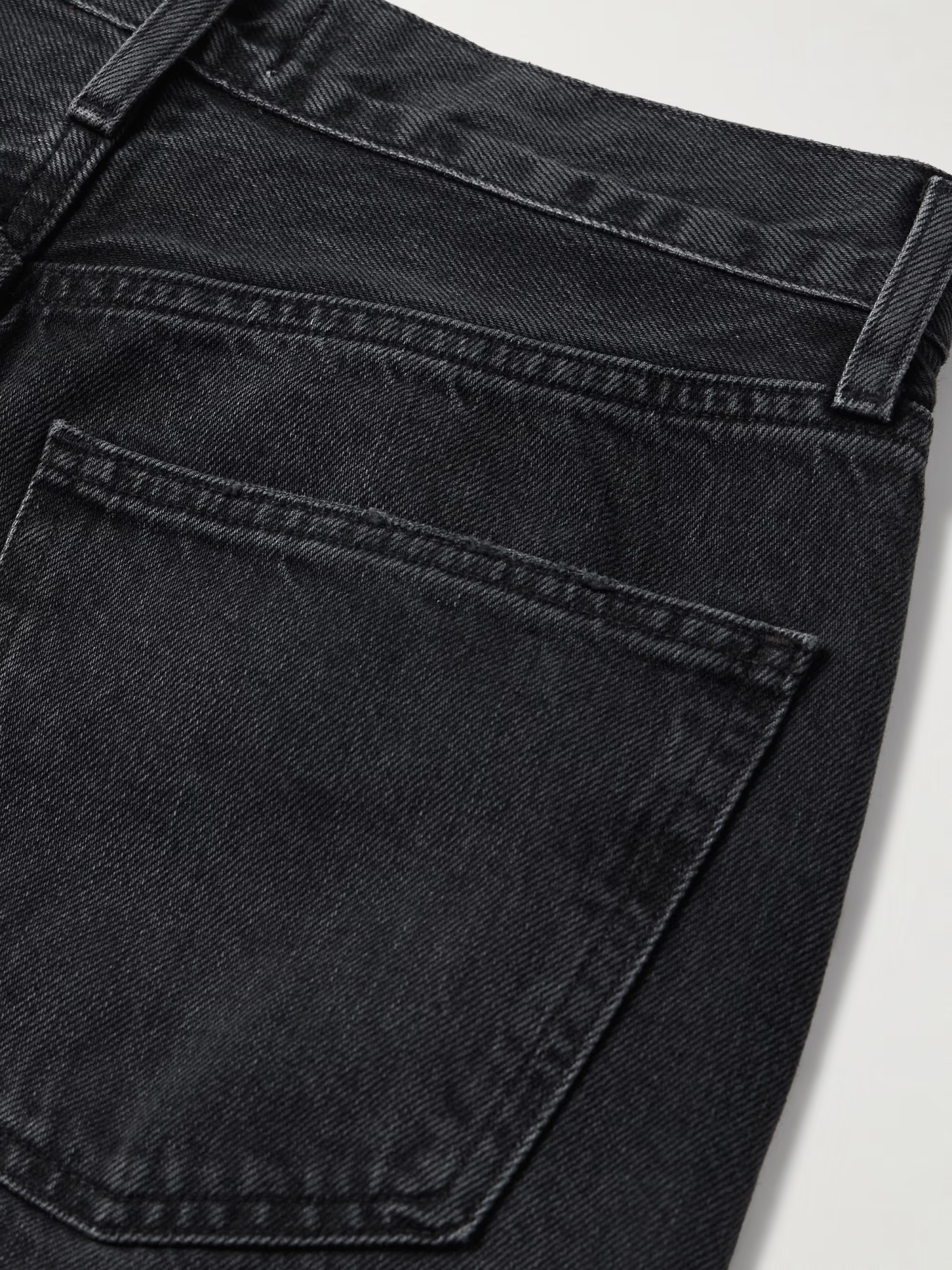Agolde High Waist Straight Jeans In Black