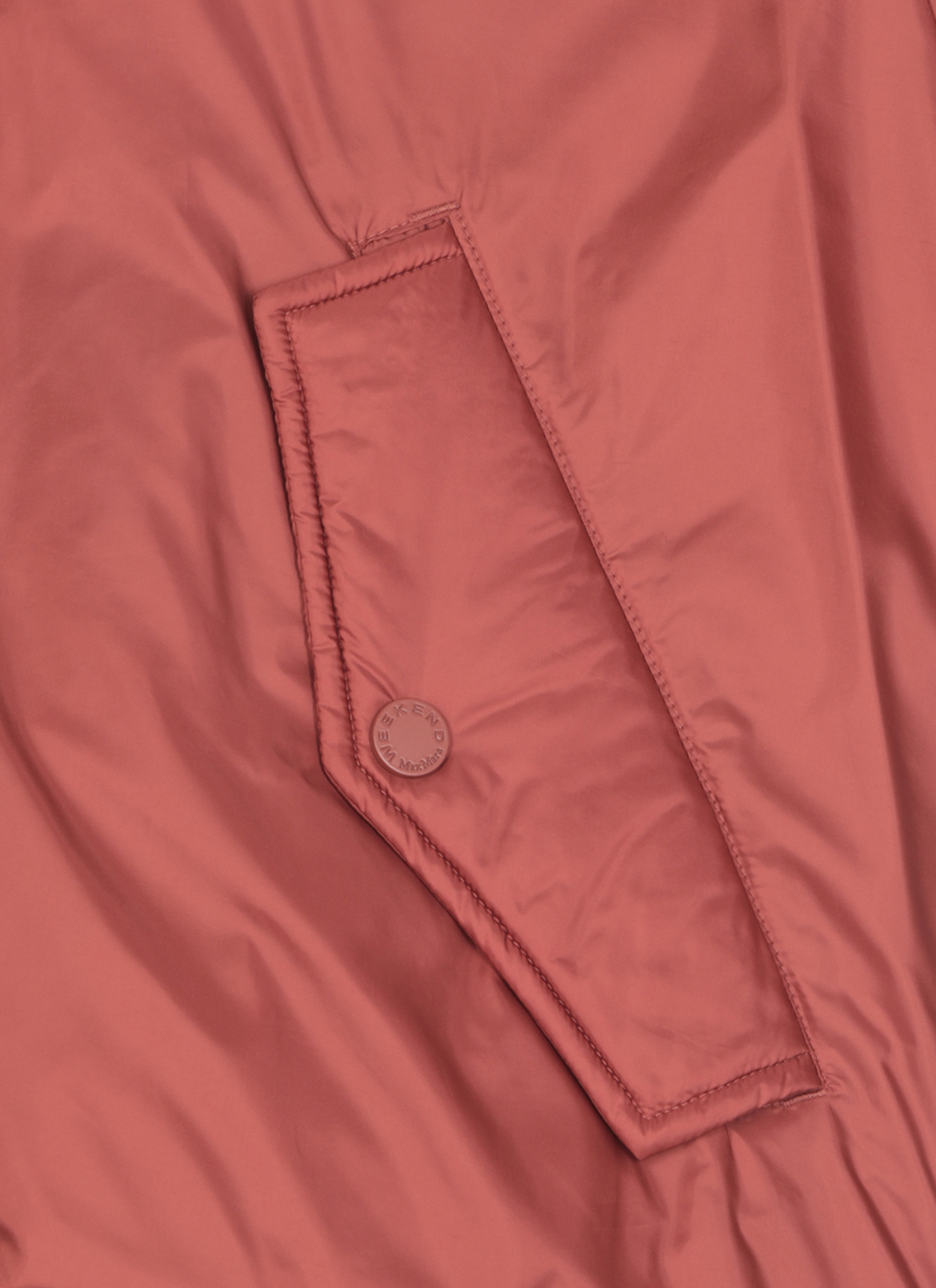 Weekend Max Mara Giacca A Vento Reversibile In Tela Antigoccia In Red
