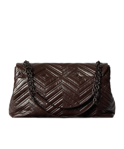 Gucci Gg Marmont Large Shoulder Bag In Brown