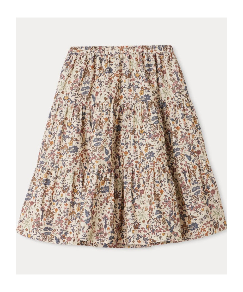 Bonpoint Printed Skirt In Nude