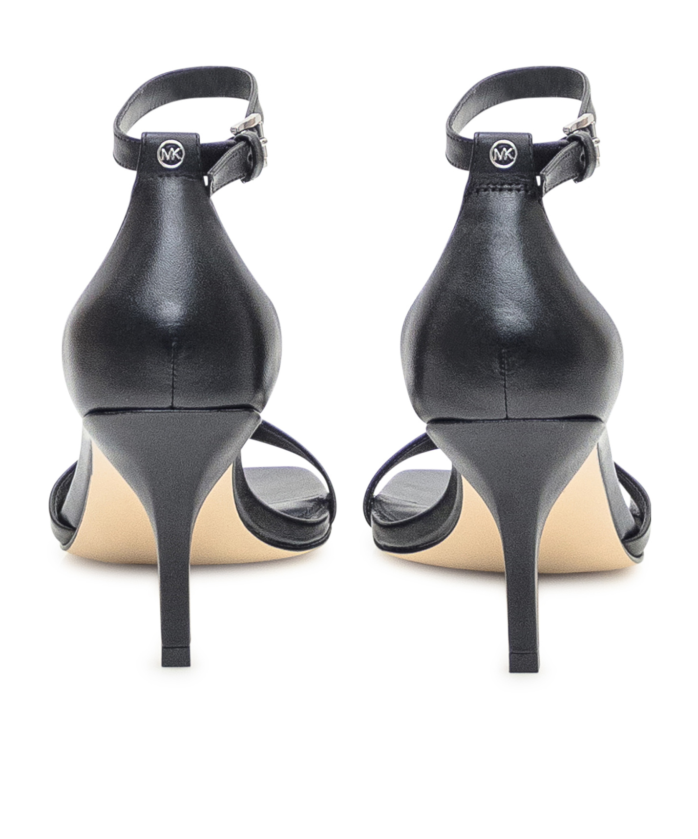 Michael Michael Kors Square Toe High Heel Sandals In Black