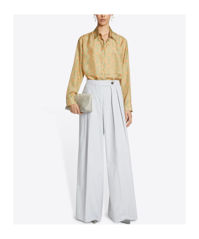 Dries Van Noten Pattern Long-sleeved Shirt In Nude