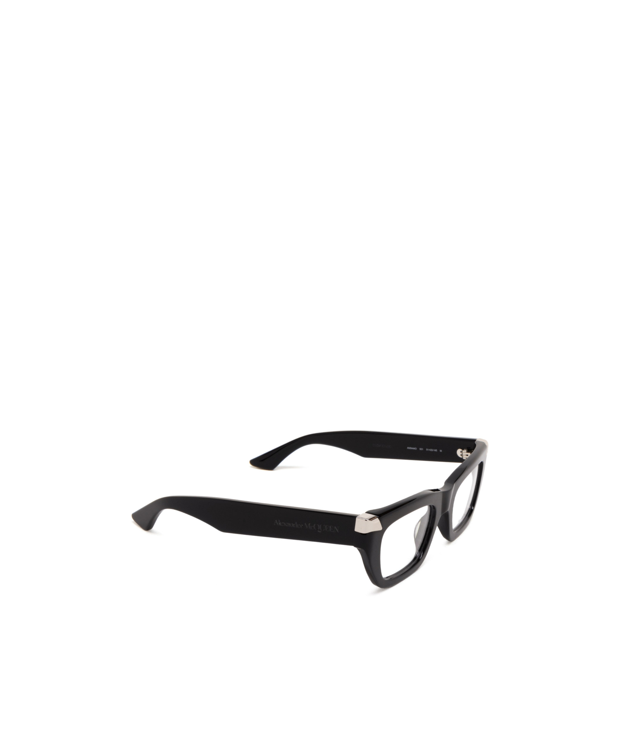 Alexander Mcqueen Rectangle-frame Glasses In Black