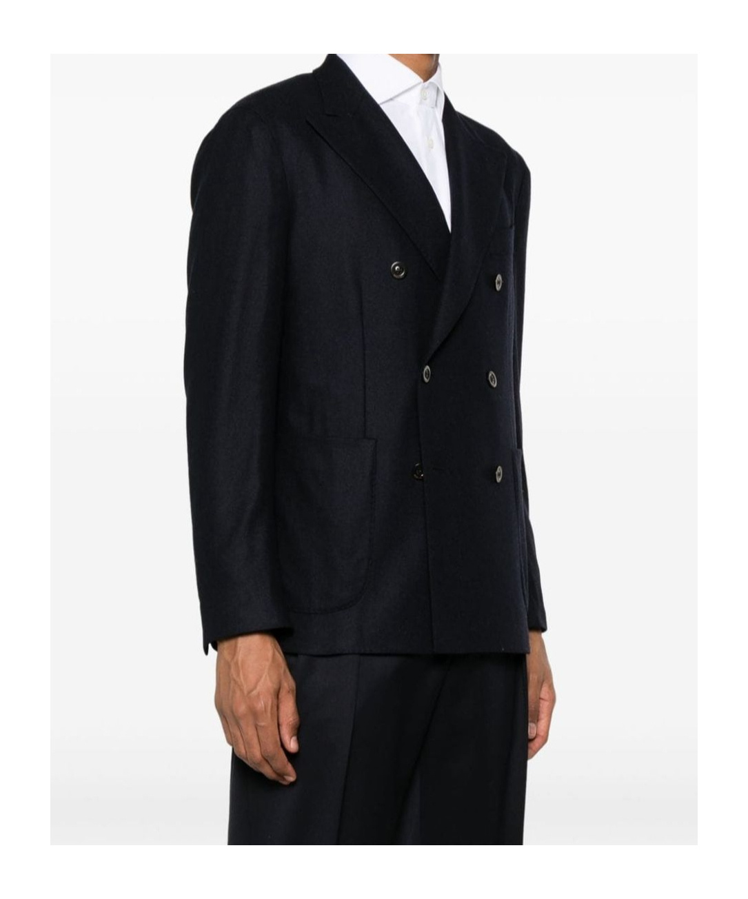 Boglioli Midnight Blue Double-breasted Jacket In Black