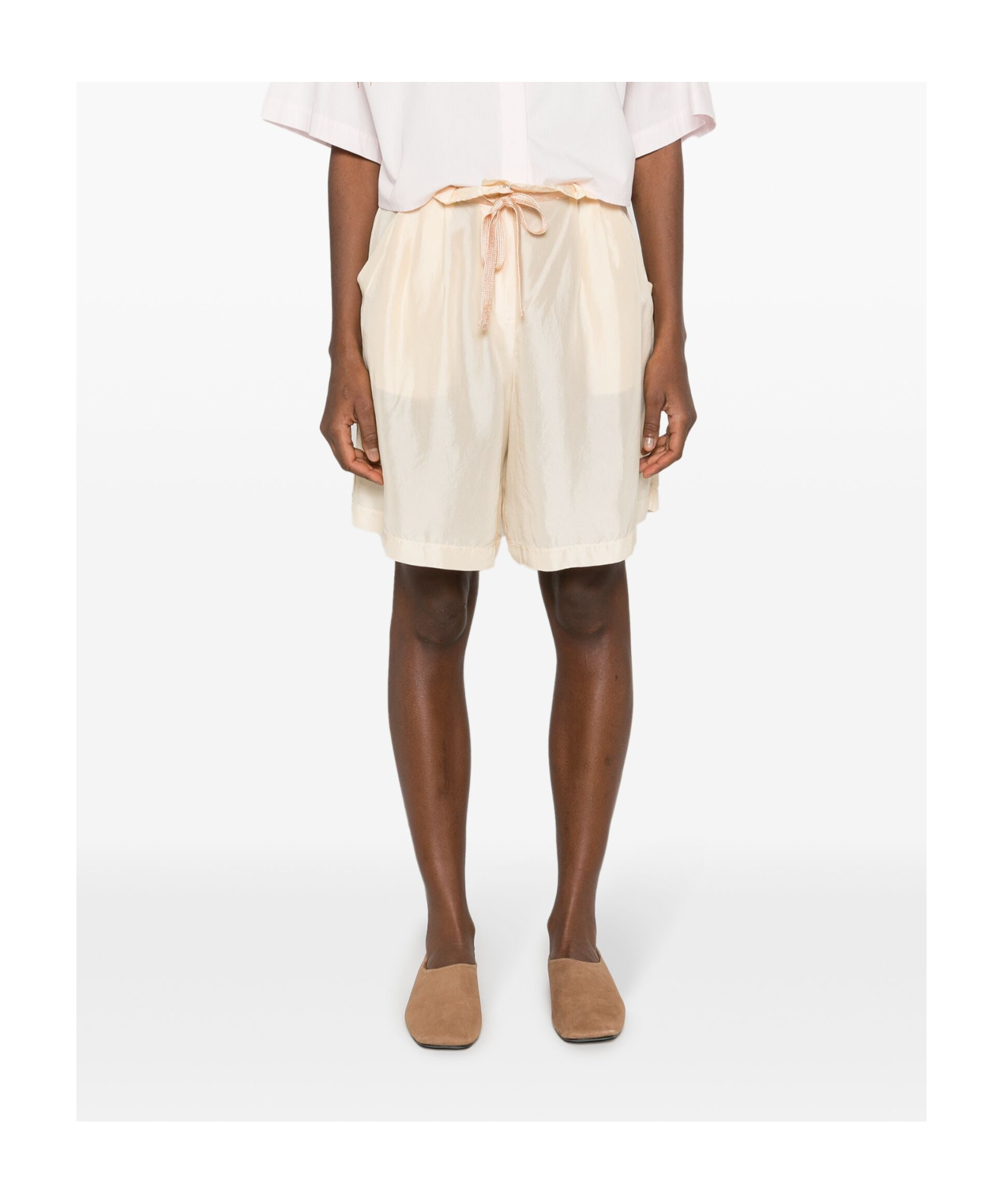 Shop Forte Forte Wide Leg Shorts
